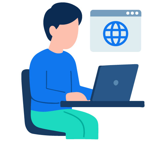 空港カウンター受取の流れ