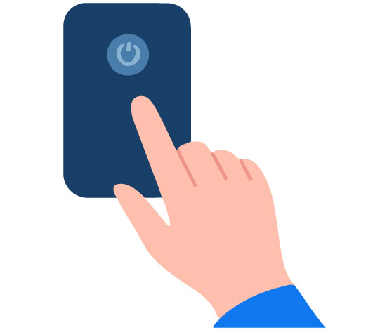 空港カウンター受取の流れ