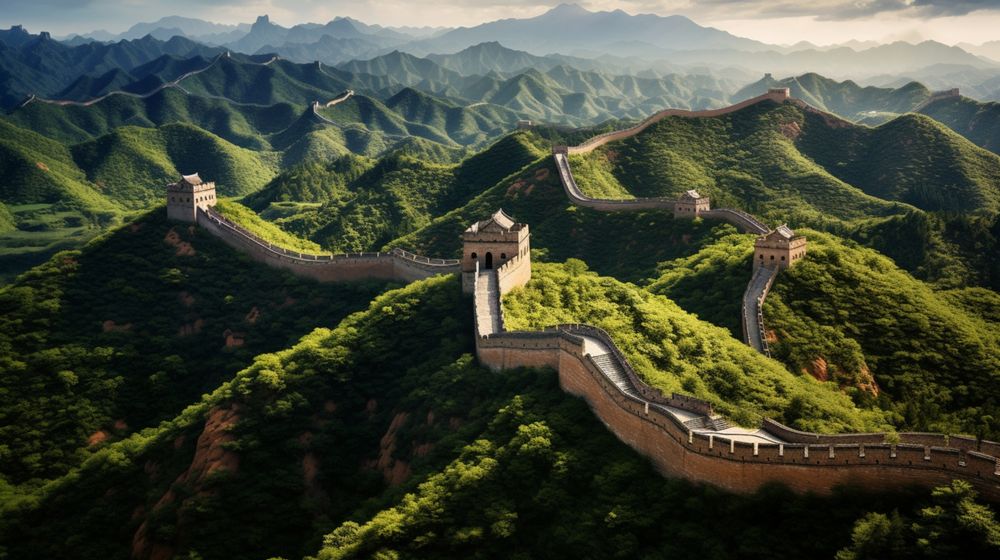 中国観光の定番：万里の長城